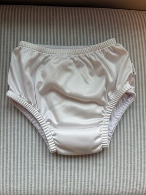 Green Sprouts- Reusable Swim Diaper, White, 24M